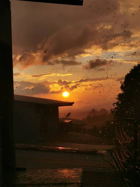 Ηλιοβασίλεμα Στην Κόστα Ρίκα — Φωτογραφία Αρχείου