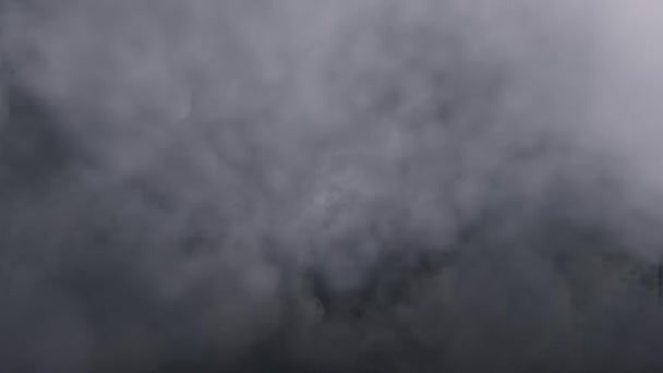 Endless Fly Cinematic Dark Grey Clouds Inglés Motion Background Loop — Vídeo de stock