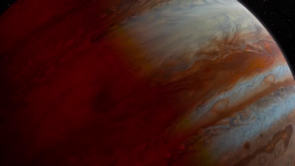 Vlieg Rond Mars Ruimte Een Baan Met Een Prachtige Bewegende — Stockvideo