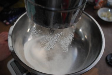 ellenmiş buğday unu pişirmek için.