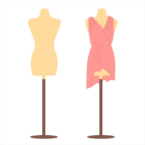 Due manichini Portno sono figure femminili tipiche — Vettoriale Stock