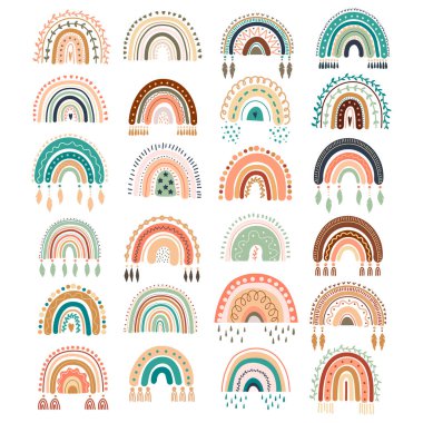 Boho Gökkuşağı Pastel Seti