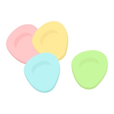 Düz biçimli renkli üçgen dikiş setleri