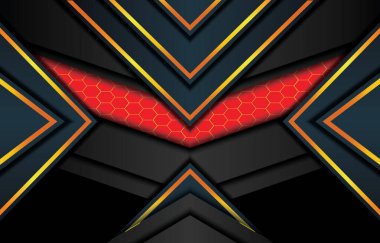 kırmızı hud neon göz ile modern arkaplan