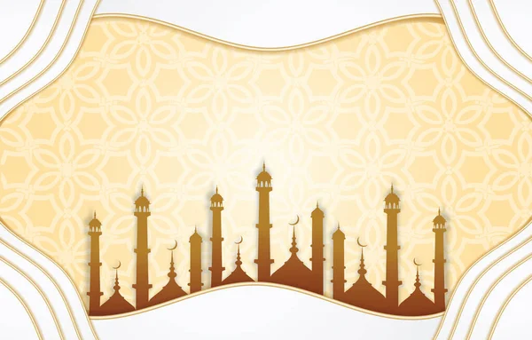 Красивый Исламский Фон Мягким Цветом — стоковый вектор