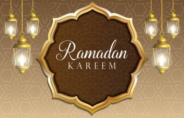 Zarif renk tasarımlı ramazan arkaplanı