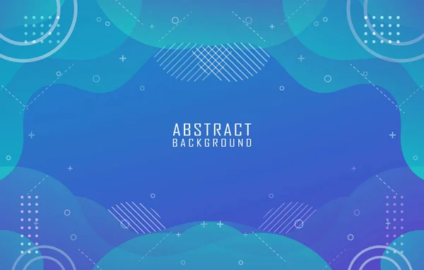 Abstract Modern Geometric Wave Background Futuristic Gradient Blue Colour Design — Vector de stock