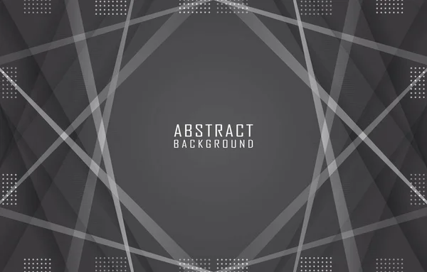 Abstract Modern Geometric Triangle Background Futuristic Gradient Black Grey Colour — Vector de stock