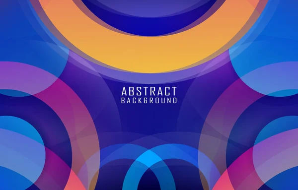 Abstract Modern Geometric Circle Background Futuristic Colorful Gradient Colour Design — Stockvektor