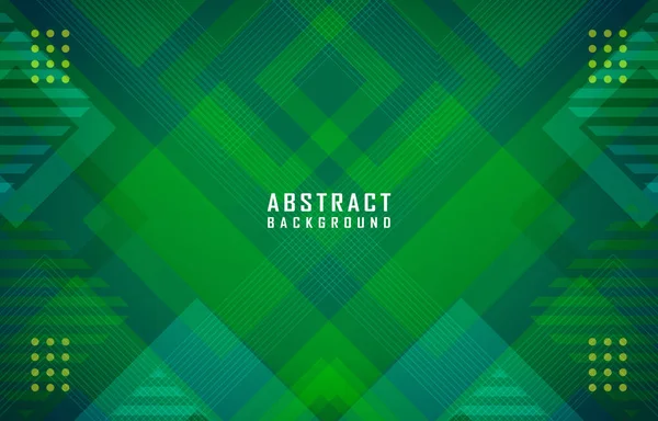 Abstract Modern Geometric Triangle Background Futuristic Gradient Dark Green Colour — Stockvektor