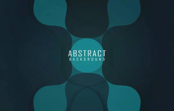 Abstract Modern Geometric Curve Background Futuristic Gradient Dark Green Blue — Stockvektor