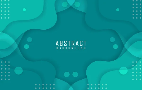 Abstract Modern Geometric Curve Background Futuristic Gradient Green Blue Colour — Stockvektor