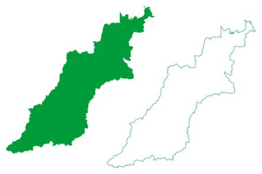 Jutai Belediyesi (Amazonas Eyaleti, Brezilya Belediyeleri, Federatif Brezilya Cumhuriyeti) harita vektör çizimi, çizim taslağı Jutai haritası