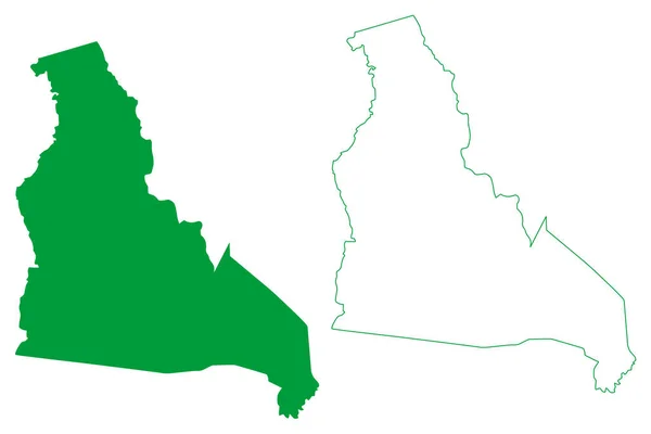 Ibipeba Obec Stát Bahia Obce Brazílie Brazilská Federativní Republika Mapa — Stockový vektor