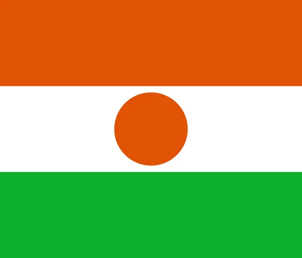Nijer Ulusal Bayrak Cumhuriyeti Vektör — Stok Vektör