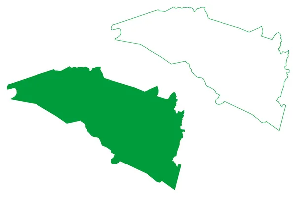 Município Mirangaba Bahia Municípios Brasil República Federativa Brasil Mapa Ilustração —  Vetores de Stock