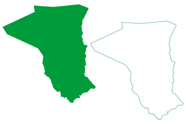 Serrolandia Municipality Bahia State Municipalities Brazil Federative Republic Brazil Mapa — Vector de stock