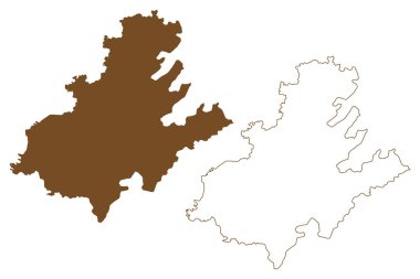 Anvers Adası (Palmer Takımadası, Antarktika) harita vektör çizimi, çizim Antwerp veya Antwerpen veya Isla Amberes haritası