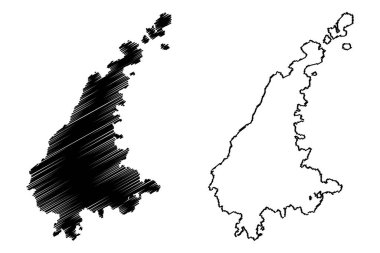 Rajsamand ilçesi (Rajasthan Eyaleti, Hindistan Cumhuriyeti) harita vektör çizimi, çizim Rajsamand haritası