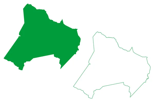 Munisipalitas Guanambi Negara Bagian Bahia Munisipalitas Brasil Republik Federatif Brasil - Stok Vektor