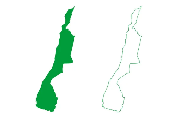 Виртуальная Карта Malhada Муниципалитет Bahia State Муниципалитеты Бразилии Федеративная Республика — стоковый вектор