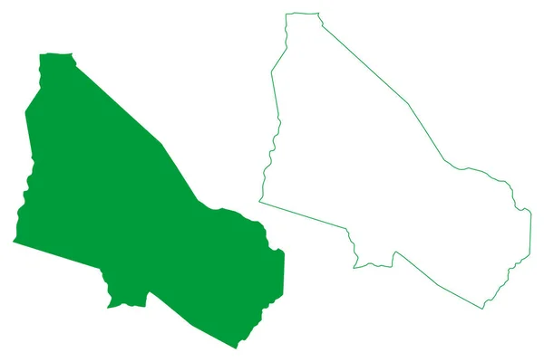 Gmina Itaquara Stan Bahia Gminy Brazylii Federacyjna Republika Brazylii Mapa — Wektor stockowy