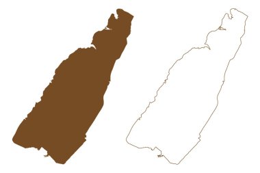 Eglinton Adası (Kanada, Kuzeybatı Toprakları, Kuzey Amerika, Kanada Arktik Takımadaları) harita vektör çizimi, çizim Eglinton haritası