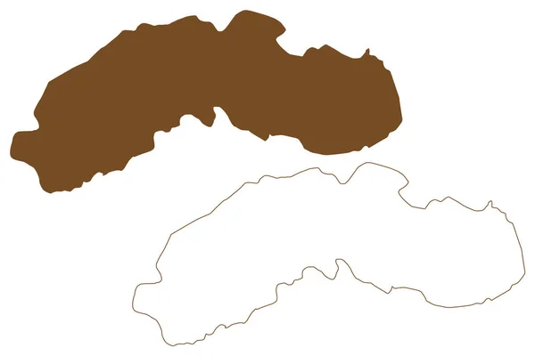 Joinville Island Ανταρκτική Χάρτη Διανυσματική Απεικόνιση Scribble Sketch Joinville Χάρτης — Διανυσματικό Αρχείο