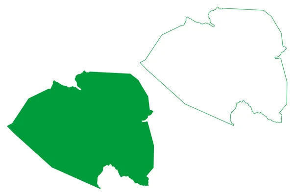 Planaltino Kommun Bahia State Kommuner Brasilien Förbundsrepubliken Brasilien Karta Vektor — Stock vektor