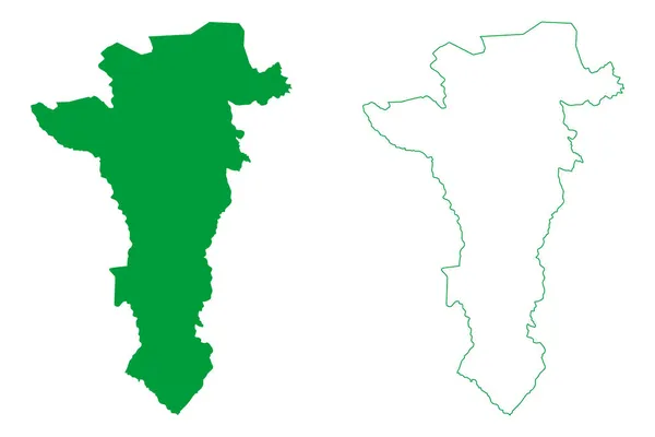 ウバイラ自治体 バイーア州 ブラジルの自治体 ブラジル連邦共和国 地図ベクトル図 スケッチブック ウバイラ地図 — ストックベクタ