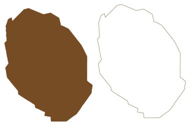 Graham Adası (Kanada, Nunavut Eyaleti, Kuzey Amerika, Kanada Arktik Takımadaları) harita vektör çizimi, Graham haritası