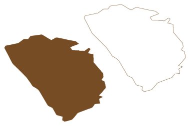 Nottingham Adası (Kanada, Nunavut Bölgesi, Kuzey Amerika) harita vektör çizimi, çizim Nottingham haritası