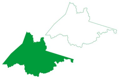 Caatiba belediyesi (Bahia Eyaleti, Brezilya Federatif Cumhuriyeti) harita vektör çizimi, çizim çizimi Caatiba haritası