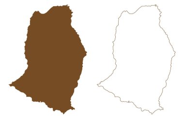 Tiburon Adası (Amerika Birleşik Devletleri, Meksika, Sonora Eyaleti, Kuzey Amerika, Kaliforniya Körfezi) harita vektör çizimi, Tiburon haritası