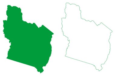 Nova Canaa belediyesi (Bahia Eyaleti, Brezilya Federatif Cumhuriyeti) harita vektör çizimi, çizim Nova Canaa haritası