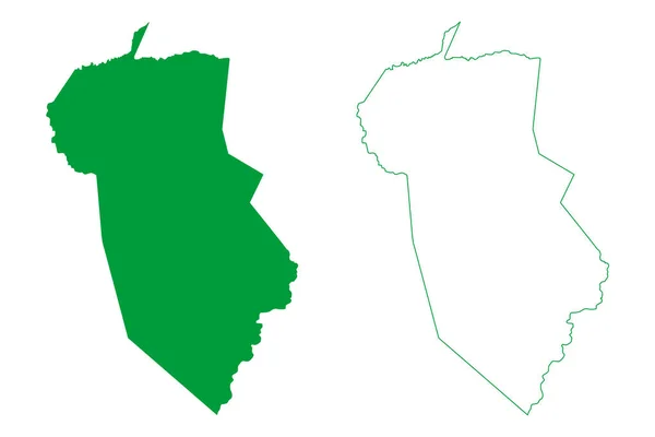 Baianopolis Gemeinde Bundesstaat Bahia Gemeinden Brasilien Föderative Republik Brasilien Kartenvektorillustration — Stockvektor