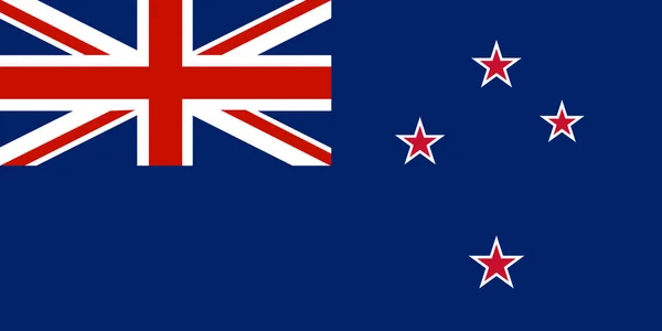 National Flag Nowa Zelandia New Zealand Ensign Blue Ensign Union — Wektor stockowy