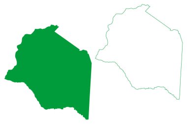 Canapolis belediyesi (Bahia Eyaleti, Brezilya Federatif Cumhuriyeti) harita vektör çizimi, kroki Canapolis haritası