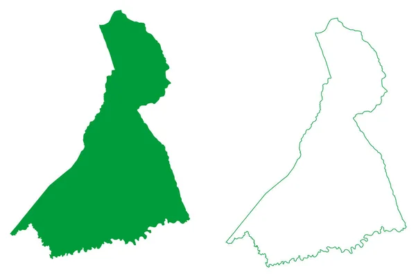 Мансидао Bahia State Municipalities Brazil Federative Republic Brazil Map Vector — стоковый вектор