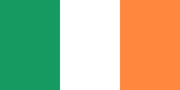 National Flag Republic Ireland Vertikal Trefärgad Grön Vit Och Orange — Stock vektor