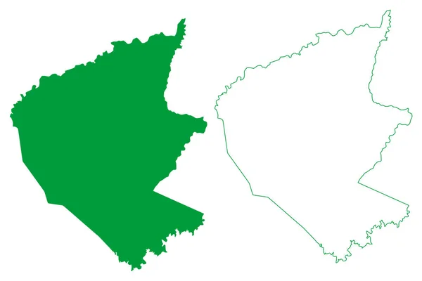Sao Felix Coribe Municipality Bahia State Municipalities Brazil Federative Republic - Stok Vektor