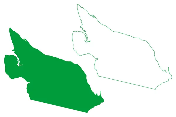 Itaparica Gmina Stan Bahia Gminy Brazylii Federacyjna Republika Brazylii Mapa — Wektor stockowy