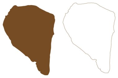 Tarakan Adası (Endonezya Cumhuriyeti, Güneydoğu Asya) harita vektör çizimi, çizim Kota Tarakan haritası