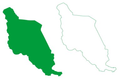 Varzedo Belediyesi (Bahia Eyaleti, Brezilya Belediyeleri, Brezilya Federatif Cumhuriyeti) harita vektör çizimi, çizim Varzedo haritası