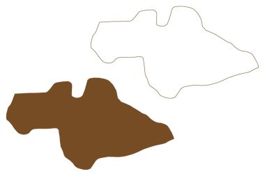 Luigi Adası (Rusya, Rusya Federasyonu, Franz Josef Land takımadaları) harita vektör çizimi, çizim Ostrov Luidzhi haritası