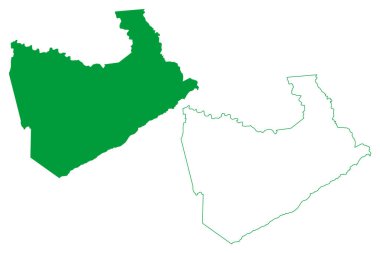 Queimadas Belediyesi (Bahia Eyaleti, Brezilya Belediyeleri, Brezilya Federatif Cumhuriyeti) harita vektör çizimi, çizim Queimadas haritası