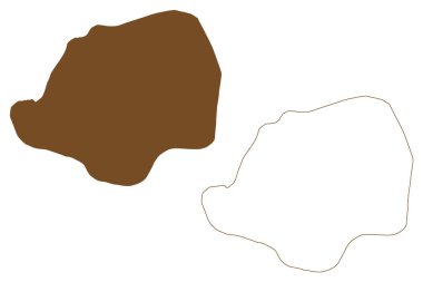 Wiener Neustadt Adası (Rusya, Rusya Federasyonu, Franz Josef Land takımadaları) harita vektör çizimi, çizim çizimi Ostrov Viner-Neyshtadt haritası