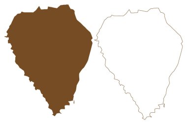 Ayı Adası (Norveç Krallığı, Svalbard takımadaları) harita vektör çizimi, çizim Bjornoya haritası