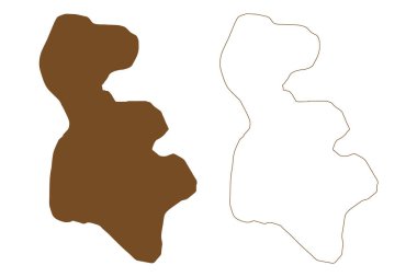 Nansen Adası (Rusya, Rusya Federasyonu, Franz Josef Land takımadaları) harita vektör çizimi, çizim Ostrov Nansena haritası