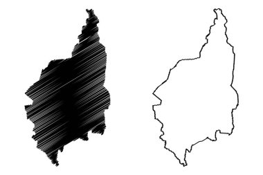 Andorinha Belediyesi (Bahia Eyaleti, Brezilya Federatif Cumhuriyeti) harita vektör çizimi, çizim Andorinha haritası